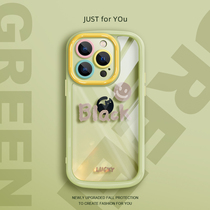 QBIG is suitable for Apple (free high-definition film) 15ProMax mobile phone case simple ins style 12Pro new high-end sense 11 stain-resistant all-inclusive anti-fall 13 silicone Apple 14 fashion protection