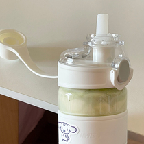 Midimon summer cup Sports fitness water cup water bottle Ultra-large capacity kettle portable high temperature resistant female straw bottle