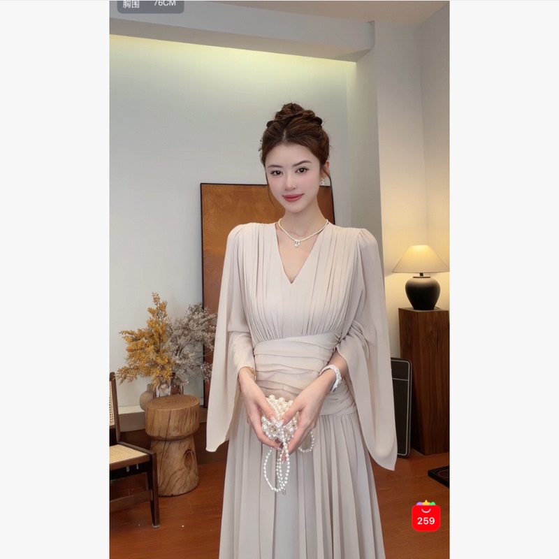 7.21【Tingzi Benefits】Elegant and Versatile Dress # No Refunds, No Exchanges # H888-66002