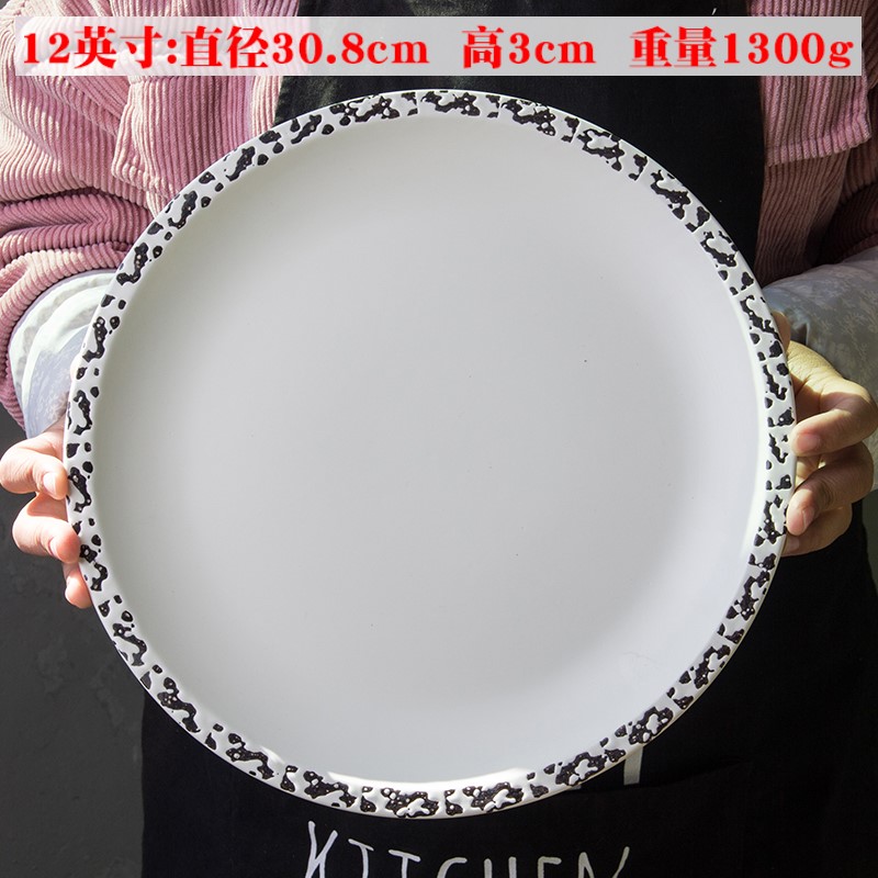 Super extra large pickled fish bowl bowl seafood ceramic big platter 18 inches round square fruit tray