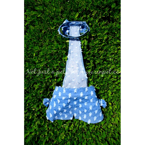 Джинсовая парная одежда с бантиком для влюбленных, платье, комбинезон