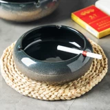 Креативная пепельница, большая китайская ретро-коммерческая керамическая пепельница с защитой от летучей пепла, офисная пепельница для отеля, персонализация