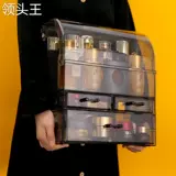 Прозрачная пылепроницаемая косметическая коробка для хранения настольная стойка