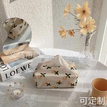 Paper Towel Box Restaurant Handcrafted South Korea Pendulum solid name Sleeping Spot Little Home Decoration Living Room Pumping Cardboard Flowers