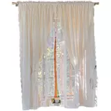 Ткань, белая кружевная штора для принцессы, французский стиль, в американском стиле