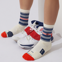 ACE Integrated UZIS long basketball socks mens thick high tube Elite socks actual combat sports socks stocking mixed weaving]