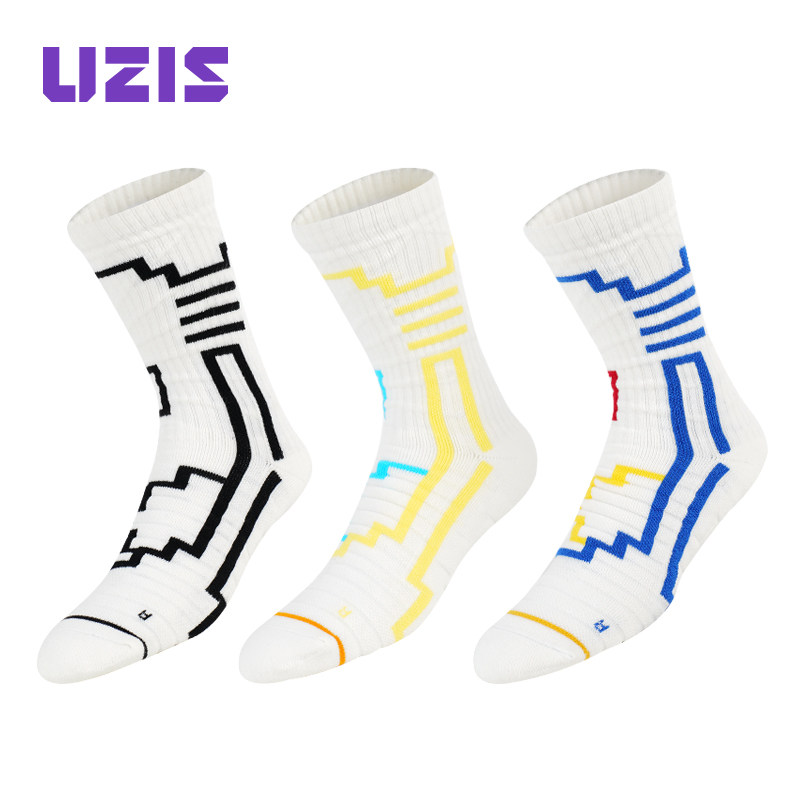 ACE comprehensive UZIS mid-tube basketball socks High tube long tube thickened towel bottom men's professional combat elite socks