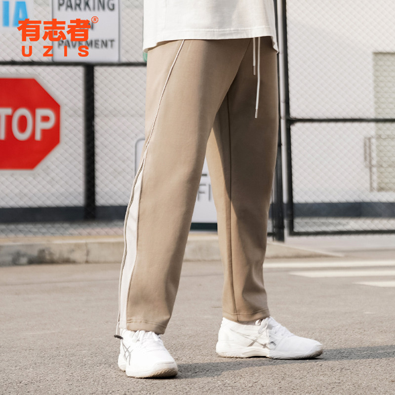 Without boundaries UZIS basketball trousers men autumn winter training trousers American straight running sports pants double type]