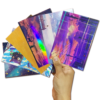 Starry sky laser postcard custom small card production