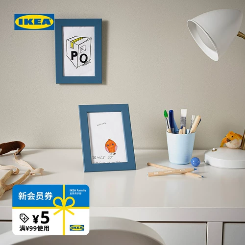 Ikea, белая современная и минималистичная фоторамка, скандинавский стиль