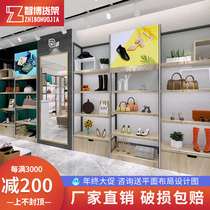 Shoe store shoe rack display rack commercial multi-layer window mens and womens shoes rack bag physical store display rack