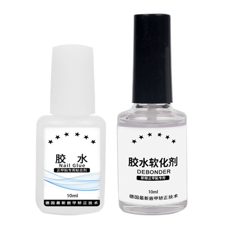 Special Glue for Nail Patches, Strong Quick-Drying Adhesive for Nail Groove Inflammation Correction Patches, Glue Remover, Softener Special Glue for Nail Patches, Strong Quick-Drying Adhesive for Nail Groove Inflammation Correction Patches, Glue Remover, Softener