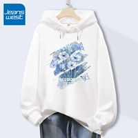 Белый ZWS Blue Mize Painting [320G тяжелый хлопок]