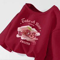 【Короткий рукав】 вишня с красной зернией