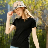 Весенняя летняя хлопковая базовая приятная телу цветная футболка с коротким рукавом, облегающий крой