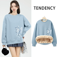 [Бархатный стиль баранины] Haze Blue - Butterfly Bod Boad внизу слева