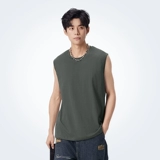 Хлопковая футболка без рукавов, летняя майка, спортивный жилет, в американском стиле