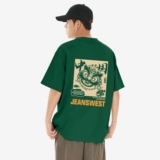 Хлопковая летняя футболка с коротким рукавом, подходит для подростков