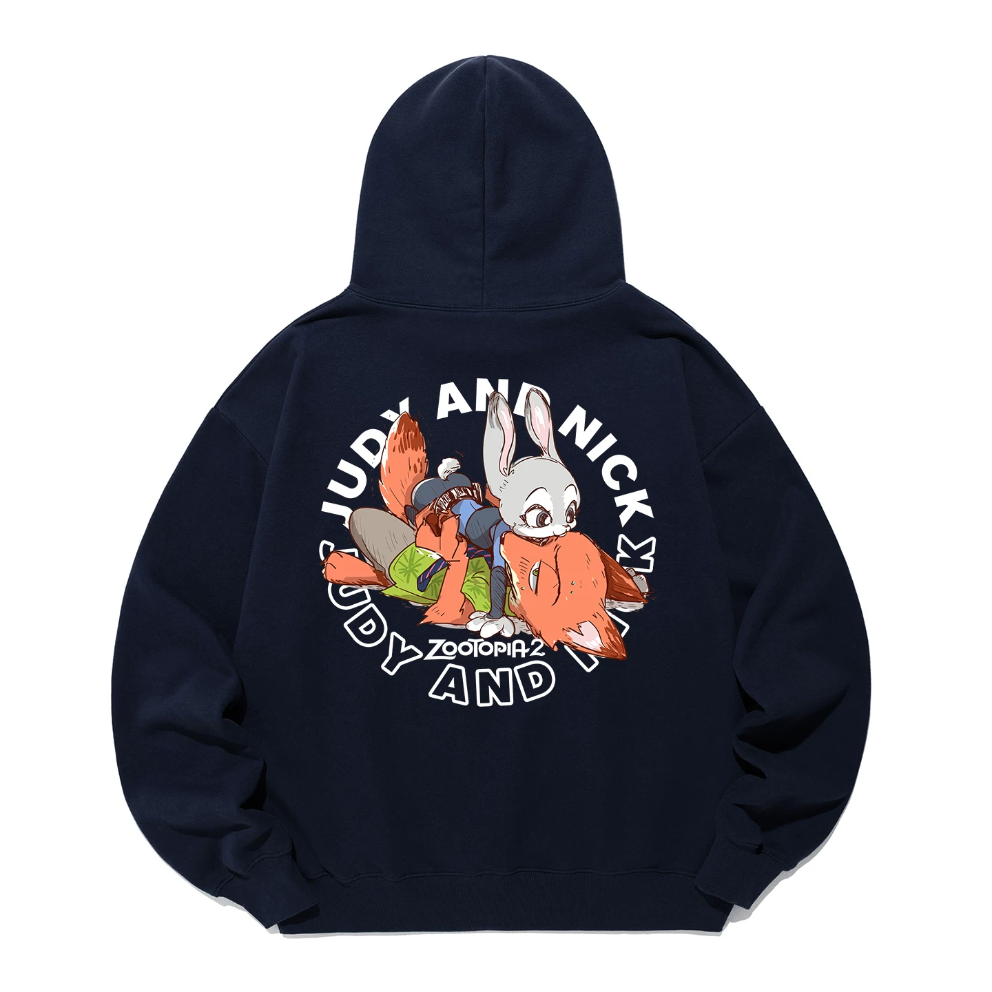 Zpbw Zootopia 2 фильм периферийный толстовка зима мужчины и женщины в одном стиле Джуди Ника круглый вырез одежда для пары