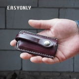 Ключи от машины, маленькая ключница, мужская универсальная система хранения, простой и элегантный дизайн, из натуральной кожи