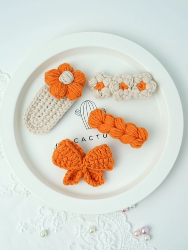 Крючок для вязания, заколка для волос, набор материалов ручной работы, DIY