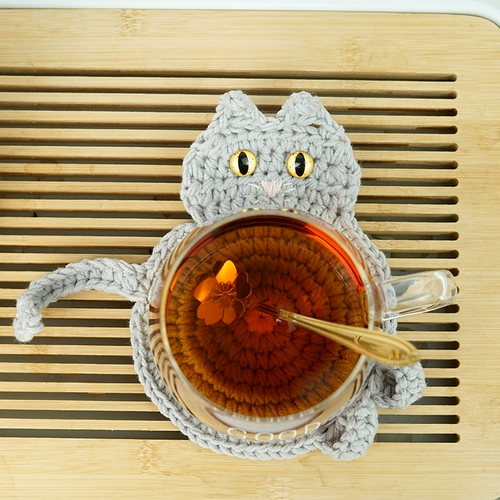 Плетеный крючок для вязания ручной работы, клубок пряжи, набор материалов, «сделай сам», кот, скоротать время