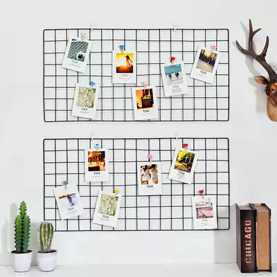 Grid shelf wall hanging decoration kindergarten children's clothing store Net Red Room live broadcast background wall decoration wall pendant