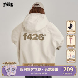 [F426 Official Store]National Trend Brand Autumn American Style Couple's Loose Workwear Hooded Jacket with Back Logo