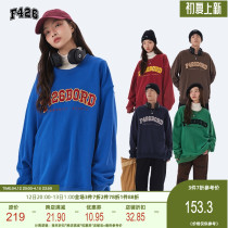 (F426 Official Shop) Guochao Lovers Hip Hop Autumn Winter Five Color Stick Cloth Embroidered and Loose Necropolis