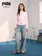 [F426 Official Store]New Style of Super Stylish Faux Rhinestone Star Texture Wide-Leg Jeans from the Academy of Rebellion