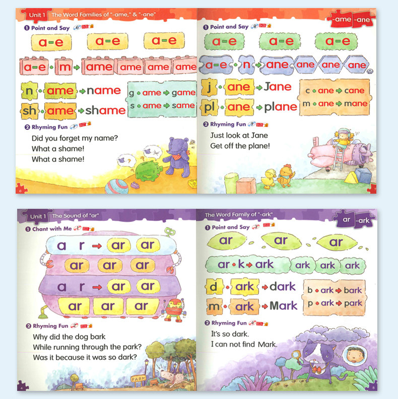 Phonics自然拼读系列教程《Phonic Kids Book 6》大合集 棒棒幼儿英语自然拼读 phonics kids 1-6级12册（1到6册pdf+配套视频）