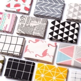 Западный ресторан Свал Свал Стол Ткань Стрельба из фоновой ткани льня