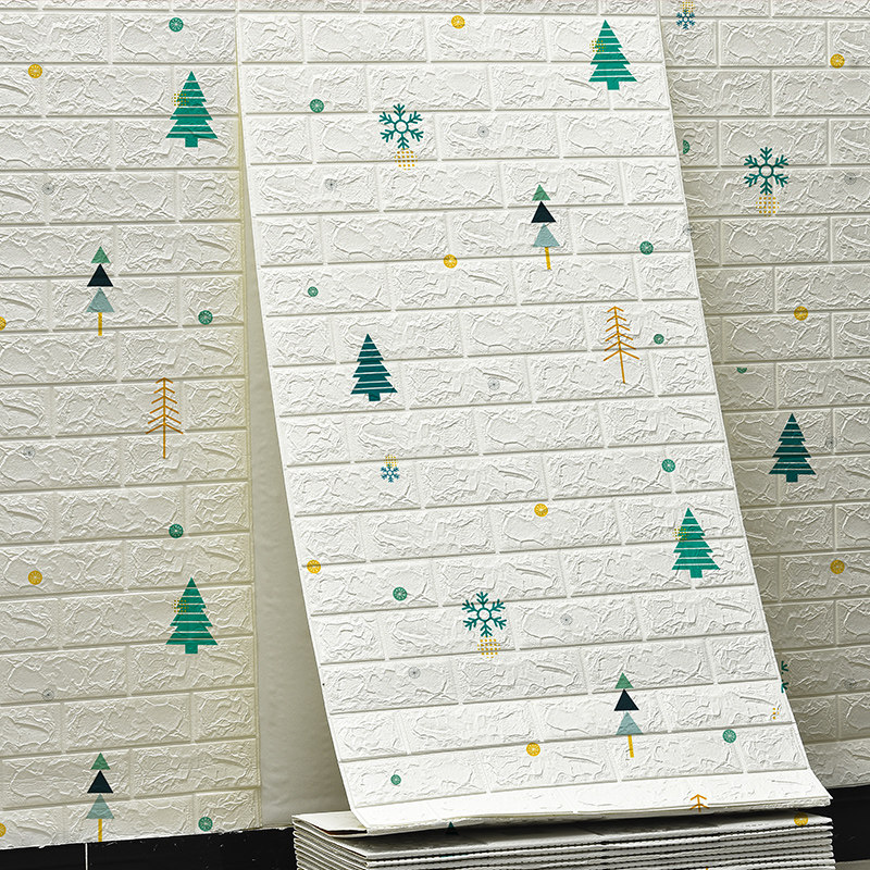 Wallpaper self-adhesive bedroom decoration children's room tatami anti-collision wall sticker wall skirt waterproof can be scrubbed refurbished wall sticker wallpaper