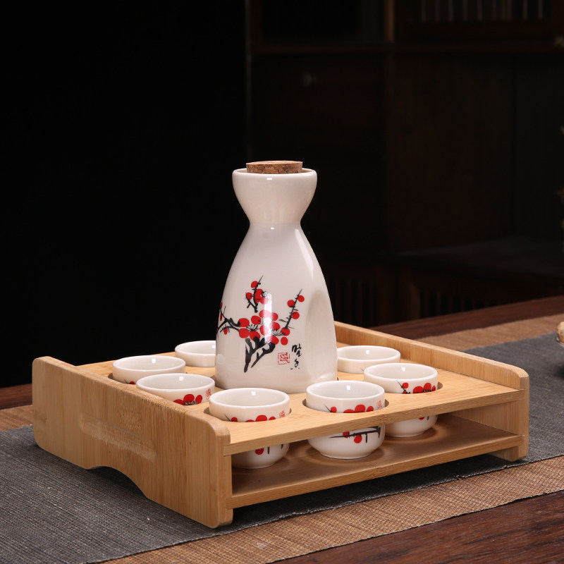 Ликер Cup 创意复古分酒器白酒杯酒具套装家用小号一口杯陶瓷中式清酒壶酒盅
