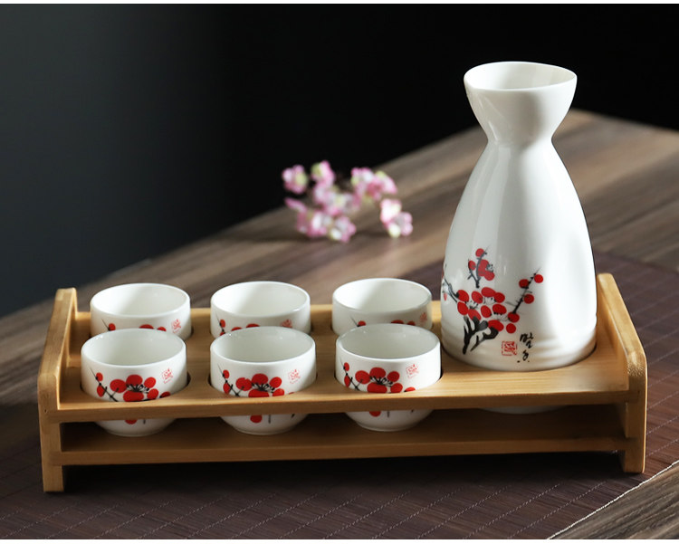 Прозрачное стекло Японское саке набор керамических японский ликер винный набор старинных духов стеклянный кувшин стеклянный кусаются стекло