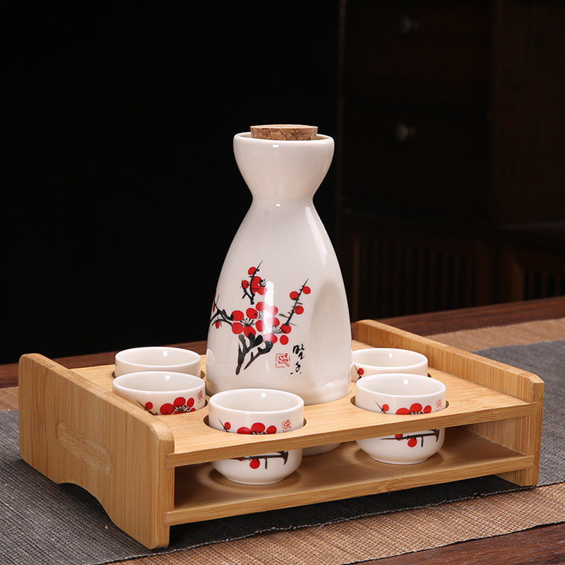 Ликер Cup 创意复古分酒器白酒杯酒具套装家用小号一口杯陶瓷中式清酒壶酒盅