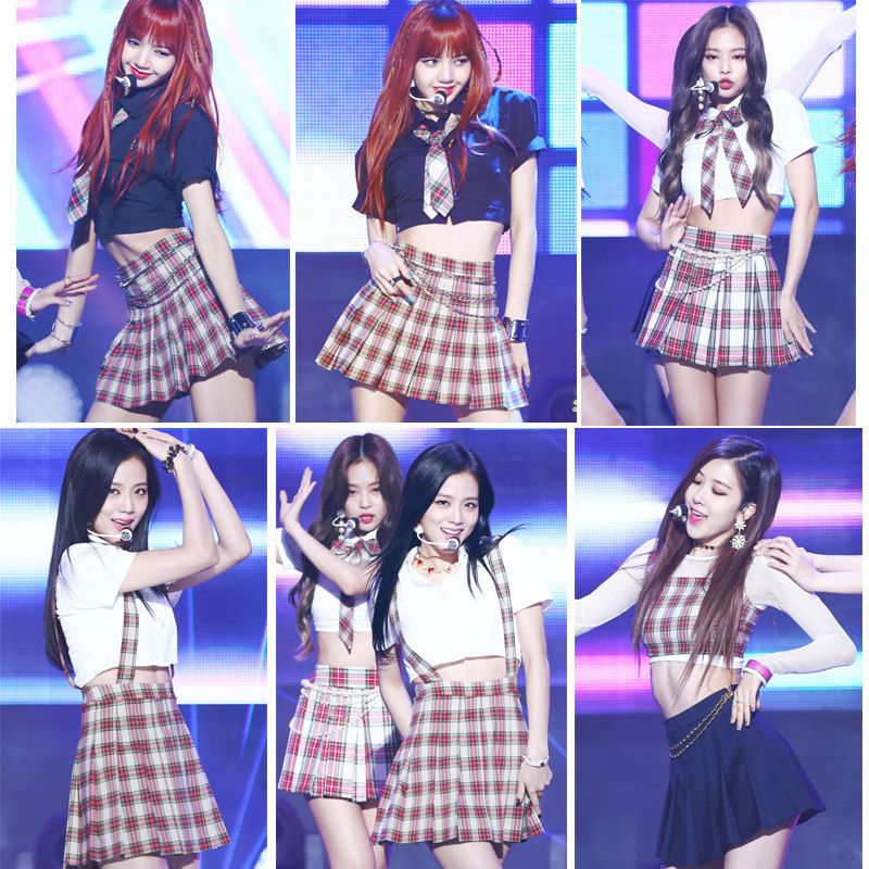 BLACKPINK同款演出服,韩国女团风比赛打歌服装,宇宙少女啦啦队舞蹈必备战袍!-啦啦队服-淘宝好物网