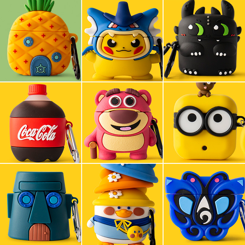 Red Rice redmibuds3 Protective Sleeve RedmiBuds3 Youthful Version Protection Shell Cartoon buds3 Wireless Bluetooth Headphone Sleeve Buds 3 Charging Case bud3 Silicone Gel