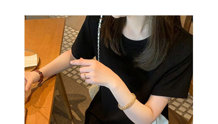 Платье для беременных 孕妇洋装轻奢高级感夏季法式短袖缎面拼接假两件小黑裙2026新款
