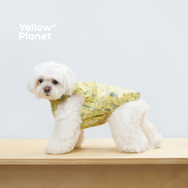 Yellowplanet Nature's Poetry Gentle Wrinkled Cotton Pet Vest Dog Vest Spring and Summer Breathable