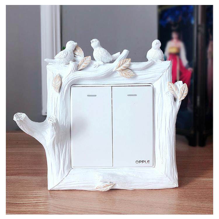 Switch protective sleeve Nordic style Chinese style renovated sleeping room beautiful switch sleeve dust-proof