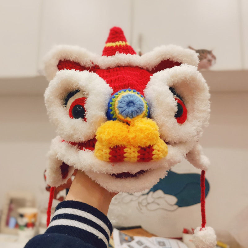 rlk醒狮帽子DIY，给孩子增添传统韵味！🐯-DIY编织材料包-淘宝好物网