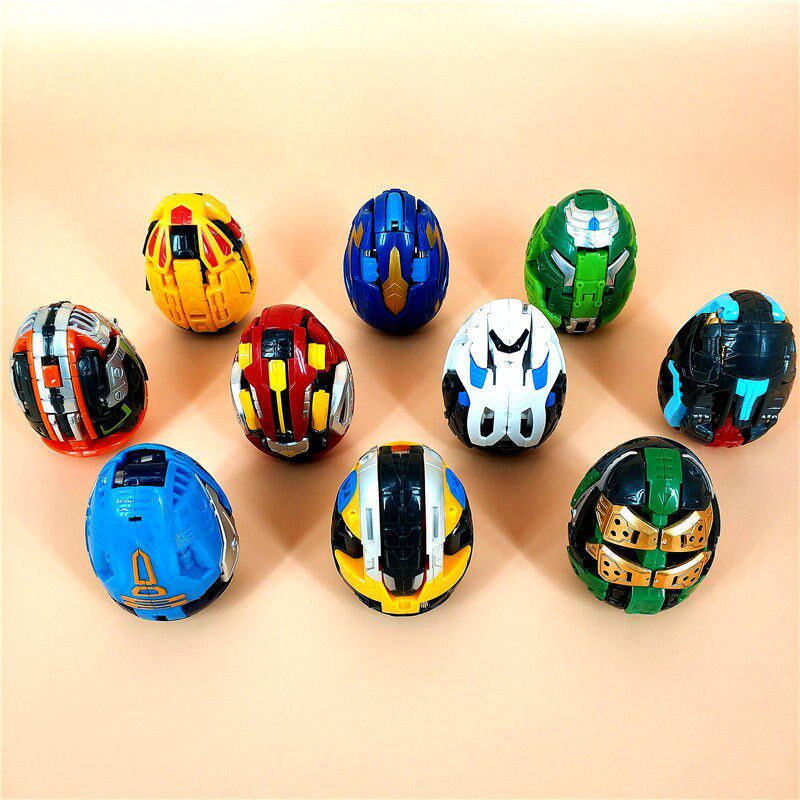 One drop deformed dinosaur egg coffee treasure egg god car god toy fall automatic deformation dinosaur egg king kong robot overlord