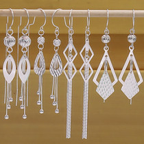999 pure silver ear line 2020 new tide ear nail feminine minimal cold wind earrings design sense