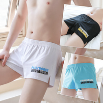 Underwear mens cotton arrow pants loose large size boxer summer comfortable breathable personality trend fat shorts head