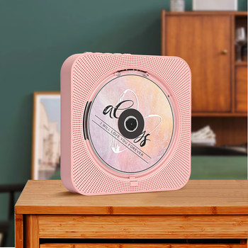 Wall-Mounted Cd Player Mini Student Mp3 Disc Player Portable Record Player for Listening to Albums