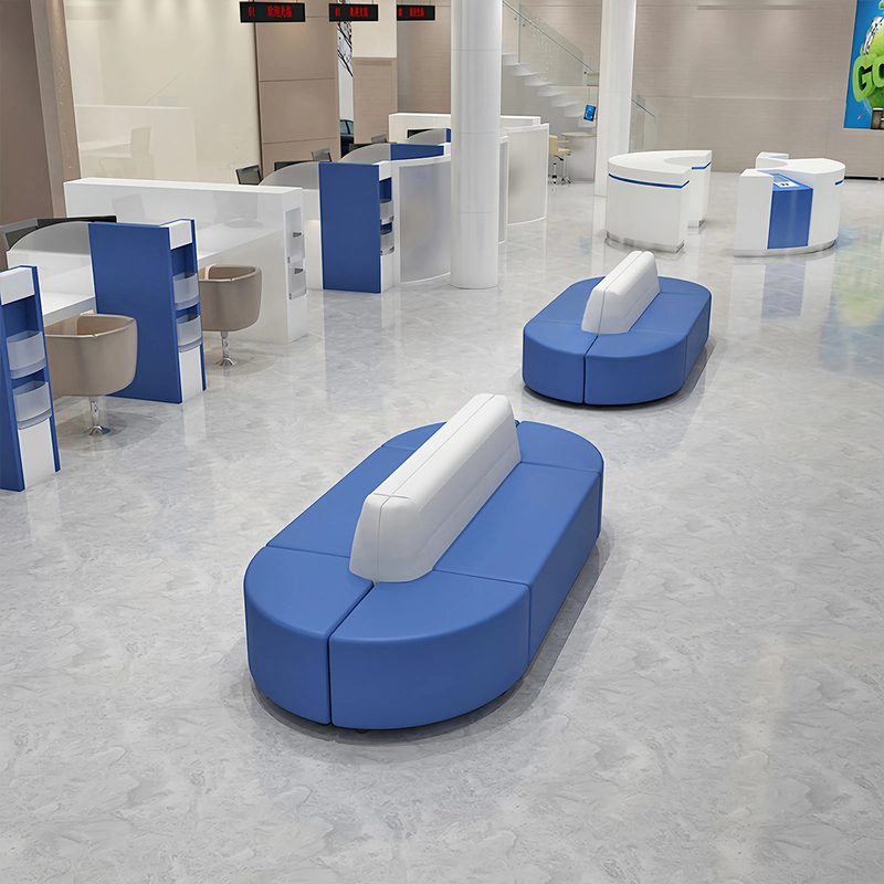 Hotel Lobby Training Institution Rest Area Special-Shaped Creative Double-Sided Backrest Business Office Deck Sofa Combination