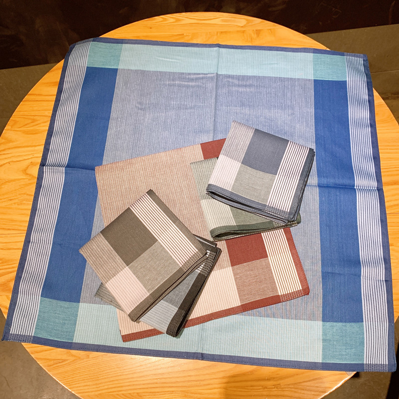 Up to ten years for men's ancient wind pure cotton absorbent rubbing perspiration with small square towels, all-cotton handkerchief pampa-style handkerchief