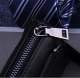 Кожаная маленькая сумка клатч, бумажник, вместительная и большая трендовая барсетка, воловья кожа