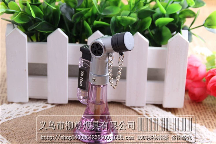 Kim loại trong suốt windproof nhẹ hơn sáng tạo nhẹ hơn thẳng vào trong suốt đốt nhựa chạy sông và hồ nổ máy lửa